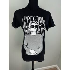 NWOT Kurt Cobain Graphic T-Shirt Women's XS - Black